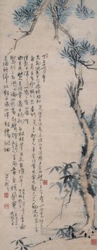 Bada Shanren Zhu Da Painting - three friends of winter old China ink